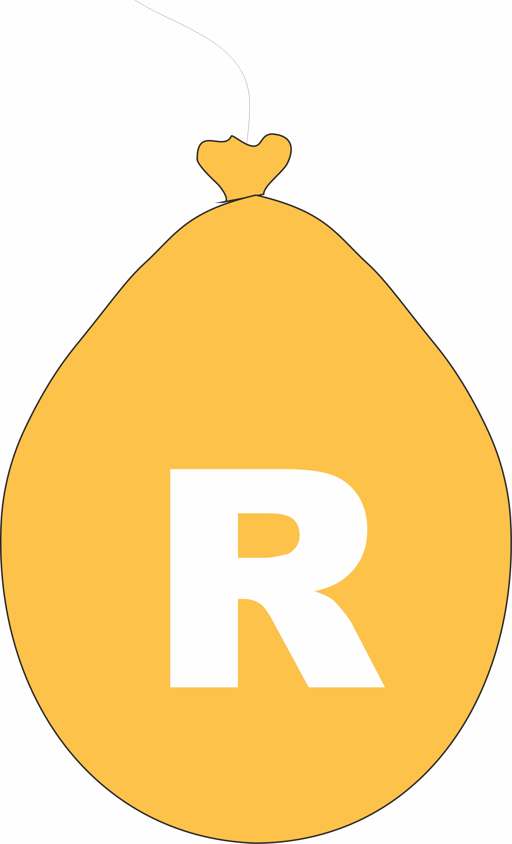 Balónek písmeno R zlaté 